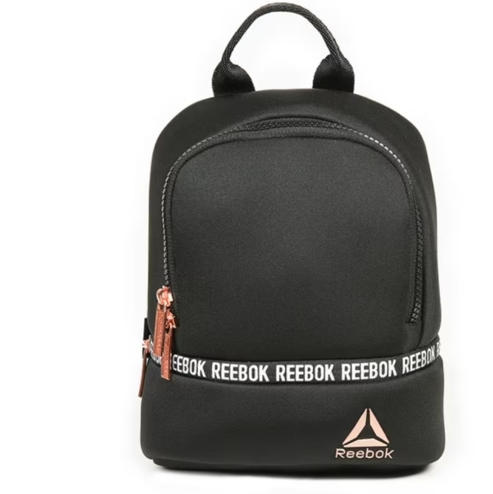 Reebok Black and Rose Gold Men's Backpack